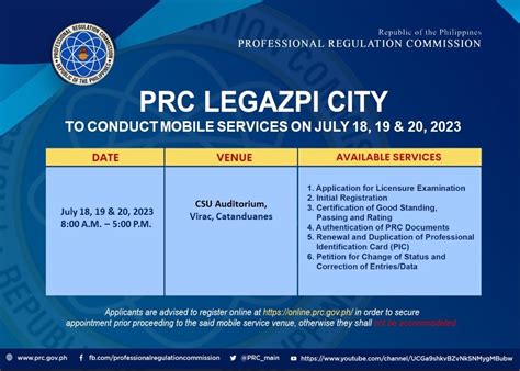 prc legazpi online appointment|PRC Region V .